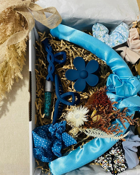 Blues - Hair Accessories Gift Box - Pretty Gifted Online